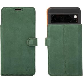 Snakehive Leather Wallet Phone Case for Google Pixel 8 Pro || Vintage Wallet || Genuine Leather with Viewing Stand & 3 Card Holder || Flip Folio Cover with Card Slot (Navy)