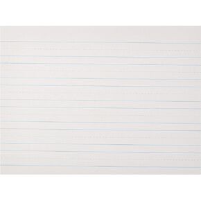 School Smart Skip-A-Line Ruled Writing Paper, 1 Inch Ruled Long Way, 11 x 8-1/2 Inches, Pack of 500