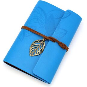 EvZ 7 Inches Vintage Dark Green PU Leather Cover Loose Leaf Blank Notebook Journal Diary Gift