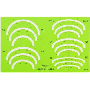 Westcott Small Ellipse Template #1 (T-807)