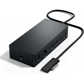 Surface Pro Docking Station,Surface Dock with 90W Power Supply,Gigabit Ethernet,Mini DP*2,USB 3.0 * 4,Audio Compatible with Surface Pro 9/8/7/X/6/4/3,Surface Book,Surface Go,Surface Laptop/Laptop go