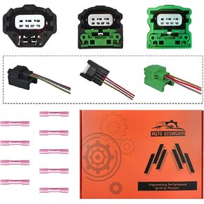 Crankshaft Camshaft Position Sensor Connector 3Pcs (Camshaft Sensor Connector) Compatible with Nissan Infiniti Infiniti Nissan Suzuki 2002-2020…