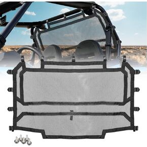 UTV for RZR XP 1000 Rear Window Net Mesh, Hutexico Soft Rear Mesh Sunshade Windshield for Polaris 2014-2020 RZR 1000 Turbo XP RZR XP 4 1000 Sun UV Protection Easy Install (Black)