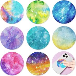 40 Pcs Anxiety Sensory Stickers Calm Stickers Mandala Style Marble Ink and Starry Sky Fidget Textured Decals Tactile Rough Calming Sensory Strips Anti Stress Items for Adult (Ink and Starry Sky)