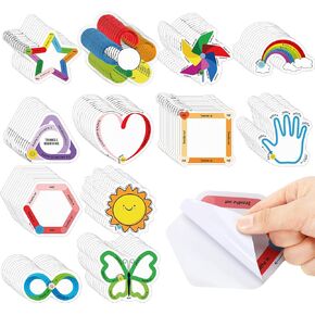 48 قطعة من الملصقات الحسية لتهدئة التنفس والقلق، 12 نمطًا للتنفس اللطيف، شرائط لاصقة مزخرفة، شرائط حسية للمدرسة والفصول الدراسية والمكتب والمراهقين والتوتر والبالغين والأطفال in Kuwait