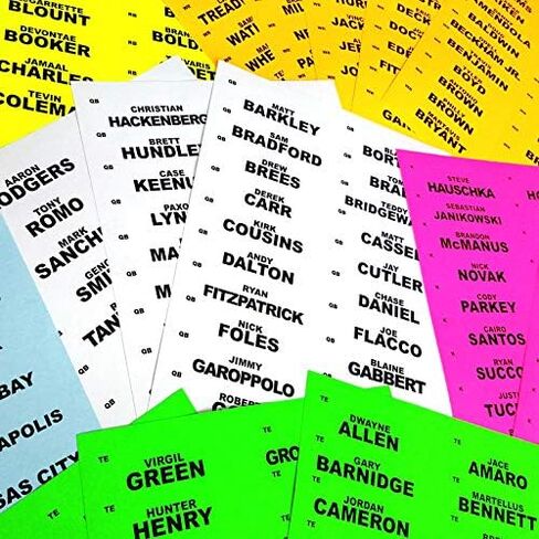 12 Team 2023 Fantasy Football Draft Board Labels Kit in Saudi Arabia