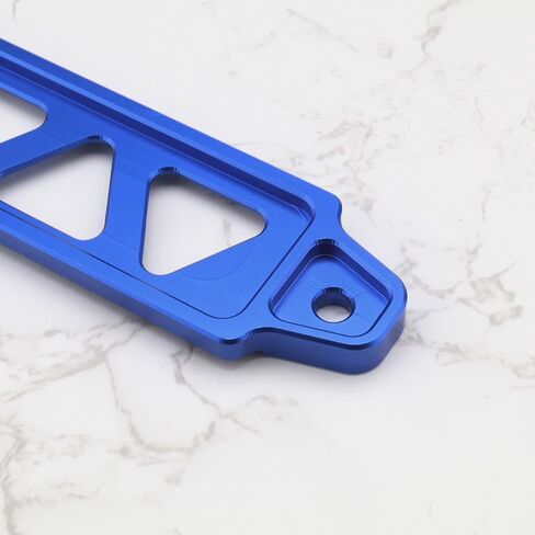eMagTech Battery Mounting Bracket Car Battery Tie Down Bracket Fit for 175mm/6.89in Or Narrower Batteries Aluminum Alloy Battery Mount Holder Car Accessories Blue in Saudi Arabia