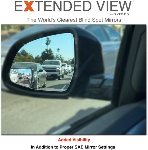 مرايا النقطة العمياء - متوافقة مع Tesla Model X Extended View in Kuwait