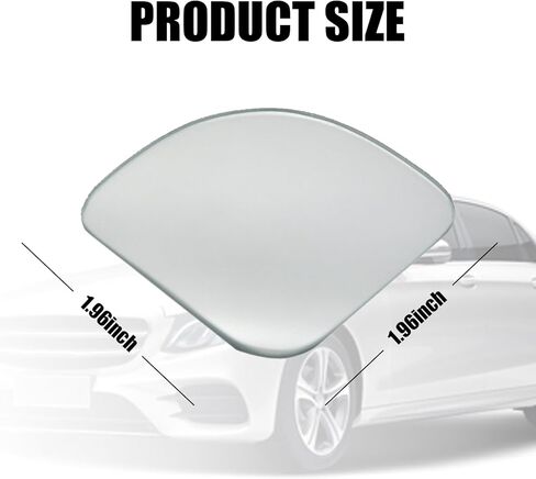 قطعتان من مرآة الرؤية الخلفية للسيارة، 1.8 بوصة × 1.8 بوصة عالية الدقة محدبة على شكل مروحة مساعدة بدون إطار مرآة النقطة العمياء للمركبة، ملحقات مرايا رؤية بانورامية عالمية كبيرة لسيارات الدفع الرباعي والشاحنات والسيارات (فضي) in Kuwait