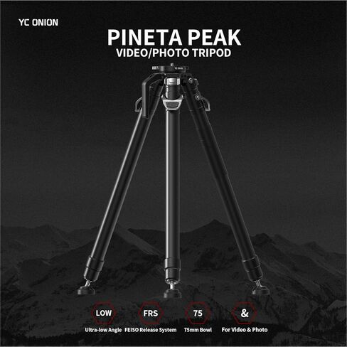 حامل كاميرا ثلاثي القوائم من YC بصل من ألياف الكربون، حامل كاميرا PINETA Peak للصور والفيديو، مثبت الكاميرا، حوامل ثلاثية DSLR للسفر الاحترافي in Kuwait