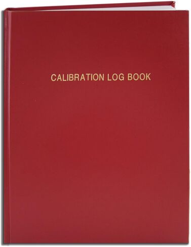 دفتر سجل معايرة BookFactory/سجل معايرة المعدات - 120 صفحة 8 × 10 بوصة غطاء جلدي أحمر مقلد مخيط بشكل مقوى (LOG-120-SCS-A-LRT61-(معايرة)) in Saudi Arabia