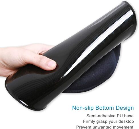 Ergonomic Design Mouse Pad with Wrist Rest Support, Non-Slip PU Base Cute Wrist Mouse Pad, Pain Relief Mousepad for Gaming & Working (Wrist Marble Purple-B) in Kuwait