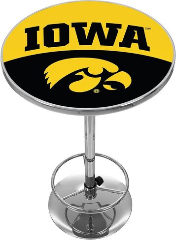 العلامة التجارية Gameroom University of Iowa Chrome Pub Table - الشعار in Saudi Arabia