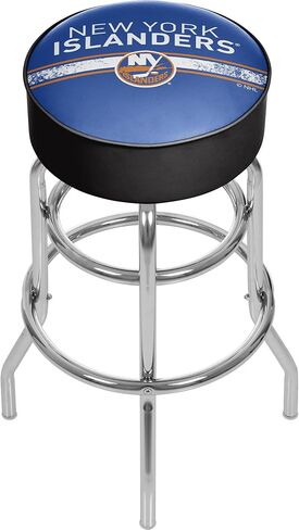 العلامة التجارية Gameroom NHL New York Islanders Chrome Bar Stool مع دوار in Saudi Arabia