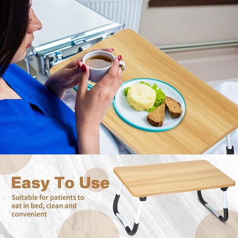2 Pcs Foldable Laptop Table Lap Desk Mini Bed Table Portable Bed Tray Laptop Stand for Bed for Couch Sofa Working Reading Eating Children Workers School Classroom Home Office Supplies (Black) in Kuwait