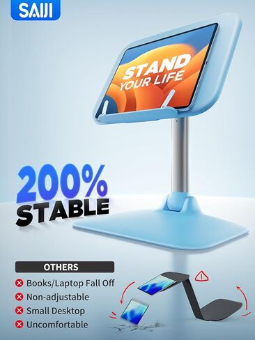 مكتب كمبيوتر محمول متعدد الوظائف من SAIJI للسيارة، والفصول الدراسية، والمدرسة المنزلية، والخارج - مكتب كمبيوتر محمول قابل للطي، طاولة أرضية مرنة قابلة للتعديل الارتفاع والإمالة، حامل كمبيوتر محمول، حامل كتب، مكتب كمبيوتر محمول للسرير in Kuwait