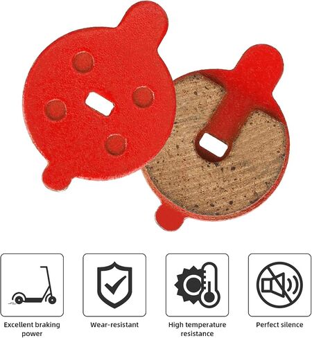 Scooter Brake Pads 2Pcs High Braking Force Disc Brake Pads Replacement Parts Scooter Accessories Compatible for NIU Electric Scooter KQi3 KQi3 Pro KQi2 in Saudi Arabia