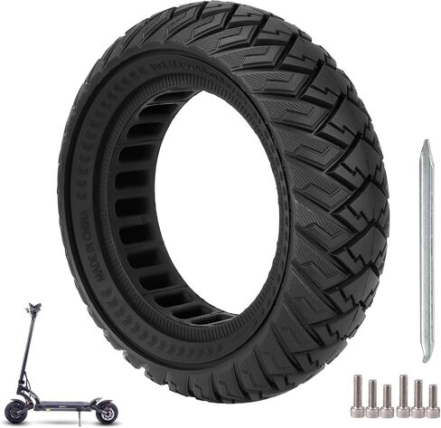 ulip 10 x 3 Scooter Solid Tire 10 Inch Electric Scooter Wheels Replacement Accessories Suitable for Zero 10x Kaabo Wolf Warrior Mantis Scooter 80/65-6,255 * 80 tire Black in Saudi Arabia