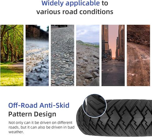 ulip 10 x 3 Scooter Solid Tire 10 Inch Electric Scooter Wheels Replacement Accessories Suitable for Zero 10x Kaabo Wolf Warrior Mantis Scooter 80/65-6,255 * 80 tire Black in Saudi Arabia