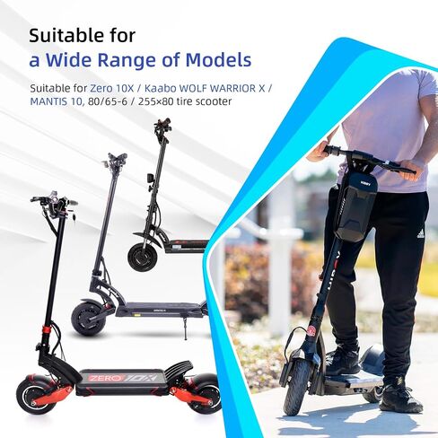 ulip 10 x 3 Scooter Solid Tire 10 Inch Electric Scooter Wheels Replacement Accessories Suitable for Zero 10x Kaabo Wolf Warrior Mantis Scooter 80/65-6,255 * 80 tire Black in Saudi Arabia