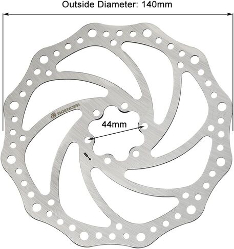 Bicycle Disc Brake Rotor 140mm 160mm 180mm 203mm Bike Rotors with 6 Bolts for MTB Mountain Road Bikes BMX in Kuwait