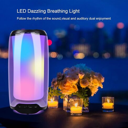 مكبرات صوت بلوتوث محمولة، آلة كاريوكي، مكبر صوت كاريوكي محمول بلوتوث مع 2 ميكروفونات بلوتوث، اقتران TWS، تعديل الجهير/الثلاثي، مصابيح LED، للغناء/حفلات أعياد الميلاد/المنازل in Kuwait