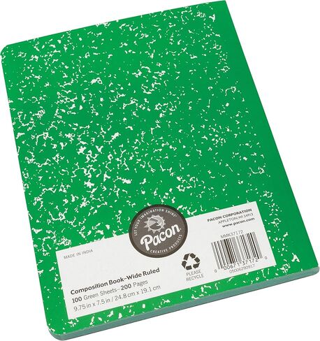 Pacon Junior Composition Book, 3/8" Ruled 5" x 7-1/2", 100 White Sheets , 6 Count in Kuwait