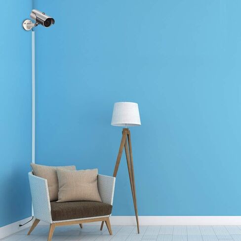 خافي عيوب سلك الزاوية، غطاء سلك خافي عيوب قناة قناة القناة، طقم خافي عيوب زاوية الكابل 125.6 بوصة، قناة إدارة كابلات قناة زاوية قابلة للطلاء، أداة إخفاء سلك زاوية الحائط - 8 × طول 15.7 in Kuwait