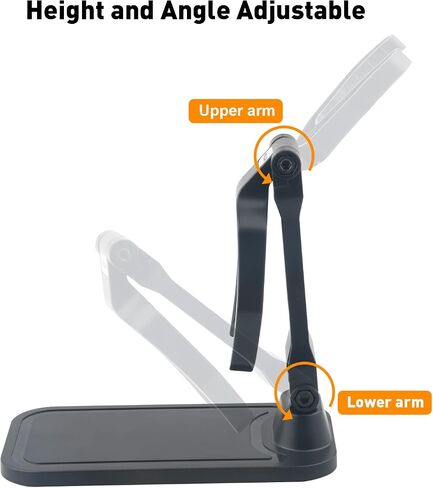 Universal Barcode Scanner Stand, VOTTAN Free-Installed Foldable Barcode Reader Hodlder Angle and Height Adjustable Hands Free Scanner Stand for Supermarkets Library Store Warehouse in Saudi Arabia