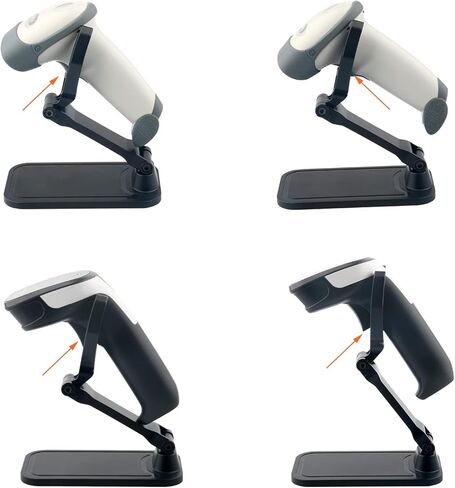 Universal Barcode Scanner Stand, VOTTAN Free-Installed Foldable Barcode Reader Hodlder Angle and Height Adjustable Hands Free Scanner Stand for Supermarkets Library Store Warehouse in Saudi Arabia