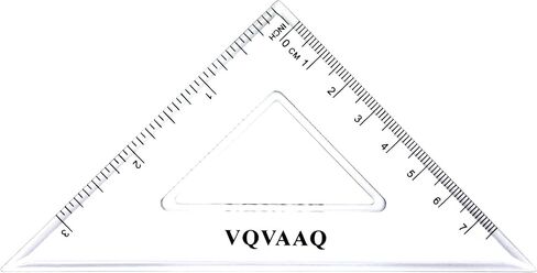 مجموعة مدرسية هندسية مكونة من 7 قطع، مع بوصلة عالية الجودة، ومسطرة خطية، ومجموعة مربعات، ومنقلة (أزرق) in Kuwait