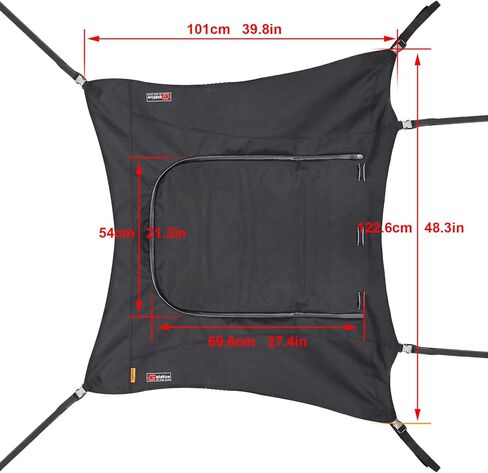 سطح علوي ناعم مقاوم للماء من قماش القماش مناسب لملحقات 2015-2019 RZR XP 2 1000/Turbo ATV in Kuwait