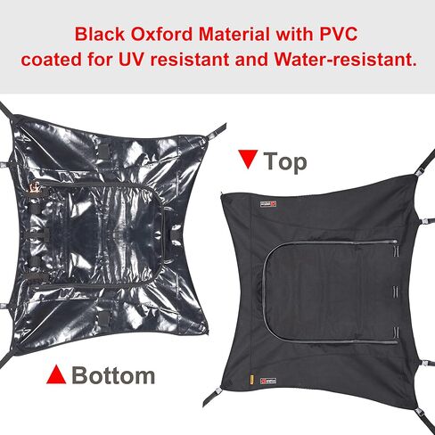 سطح علوي ناعم مقاوم للماء من قماش القماش مناسب لملحقات 2015-2019 RZR XP 2 1000/Turbo ATV in Kuwait