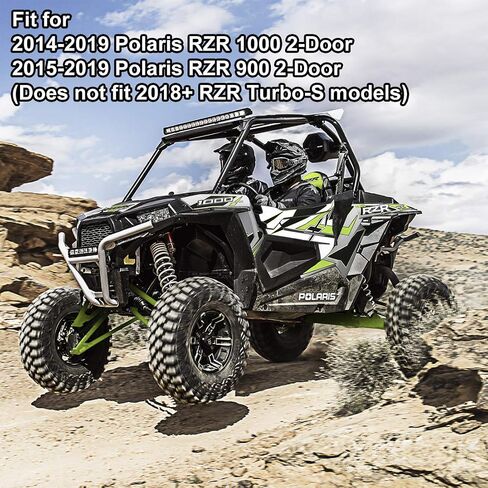 سطح صلب من KIWI MASTER متوافق مع ملحقات 2014-2023 Polaris RZR XP 1000 900 S Turbo 2 باب UTV باللون الأسود مع إضاءة LED in Saudi Arabia