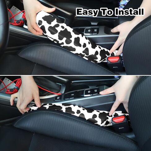 clothmile 2 Pack Car Seat Gap Filler, Universal Gap Stopper Gap Catcher Car Crevice Blocker Pad Universal Fit Organizer Stop Things from Dropping Under (Boho) in Saudi Arabia