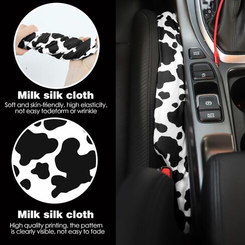 clothmile 2 Pack Car Seat Gap Filler, Universal Gap Stopper Gap Catcher Car Crevice Blocker Pad Universal Fit Organizer Stop Things from Dropping Under (Boho) in Saudi Arabia