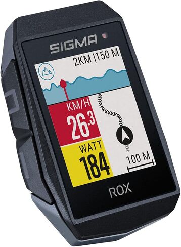 كمبيوتر الدراجة SIGMA Sport ROX 11.1 EVO GPS، أسود، ملاحة، تمرين، تدريب داخلي وخارجي، تركيب سريع، جاهز للدراجة الإلكترونية، اتصال بالهواتف الذكية، خفيف الوزن، مقاوم للماء IP67 in Kuwait
