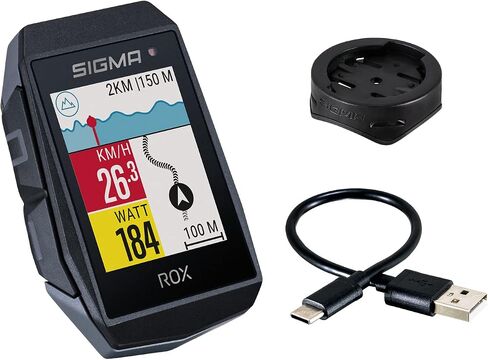 كمبيوتر الدراجة SIGMA Sport ROX 11.1 EVO GPS، أسود، ملاحة، تمرين، تدريب داخلي وخارجي، تركيب سريع، جاهز للدراجة الإلكترونية، اتصال بالهواتف الذكية، خفيف الوزن، مقاوم للماء IP67 in Kuwait