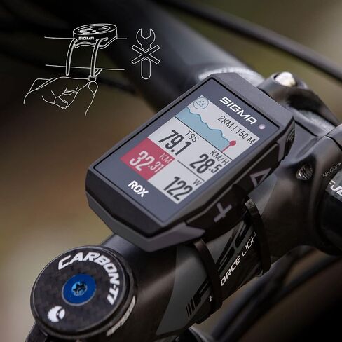 كمبيوتر الدراجة SIGMA Sport ROX 11.1 EVO GPS، أسود، ملاحة، تمرين، تدريب داخلي وخارجي، تركيب سريع، جاهز للدراجة الإلكترونية، اتصال بالهواتف الذكية، خفيف الوزن، مقاوم للماء IP67 in Kuwait