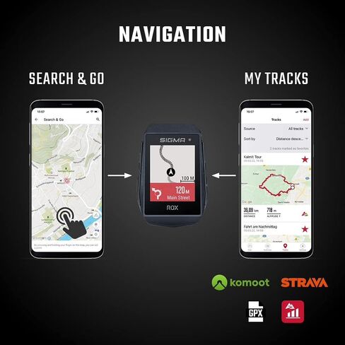 كمبيوتر الدراجة SIGMA Sport ROX 11.1 EVO GPS، أسود، ملاحة، تمرين، تدريب داخلي وخارجي، تركيب سريع، جاهز للدراجة الإلكترونية، اتصال بالهواتف الذكية، خفيف الوزن، مقاوم للماء IP67 in Kuwait
