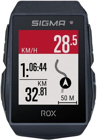 كمبيوتر الدراجة SIGMA Sport ROX 11.1 EVO GPS، أسود، ملاحة، تمرين، تدريب داخلي وخارجي، تركيب سريع، جاهز للدراجة الإلكترونية، اتصال بالهواتف الذكية، خفيف الوزن، مقاوم للماء IP67 in Kuwait