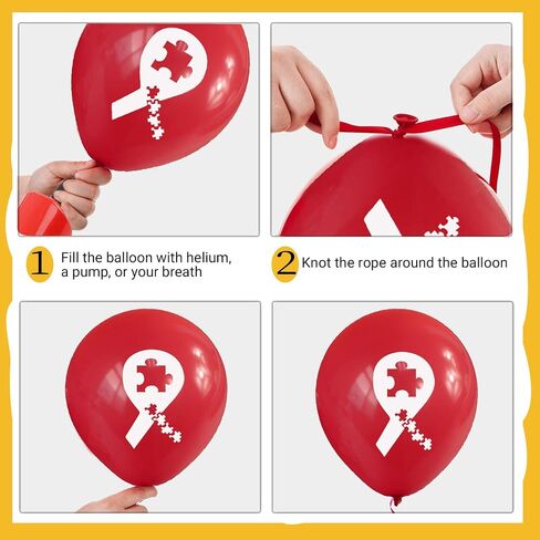 120 Pcs Autism Awareness Ribbon Latex Balloons Autism Awareness Decorations Colorful Autism Balloons for Yard Garden Outdoor Decor Autism Awareness Day Supplies in Saudi Arabia