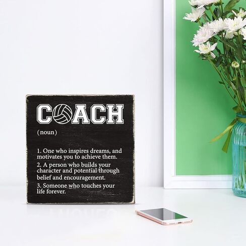 هدايا مدرب الكرة الطائرة، صافرة الكرة الطائرة للمدربين، علامة صندوق خشبي للمدرب، صافرة الطوارئ شكرًا لك هدايا المدرب للرجال والنساء والمدرسين والحكام الرياضيين في المنزل، مدرب يؤمن بهم أولاً in Kuwait