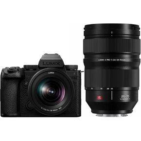 Panasonic LUMIX S5IIX Mirrorless Camera (DC-S5M2XKK) with LUMIX S Pro 24-70mm F2.8 L-Mount Interchangeable Lens (S-E2470)