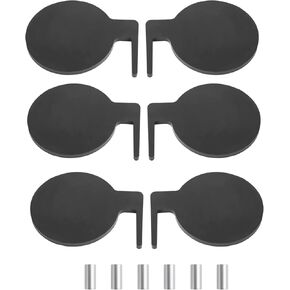 maXpeedingrods 6Pcs AR500 Dueling Tree Paddles 6" X 3/8" Steel Target DIY Shooting Target with Tubes (Grey)