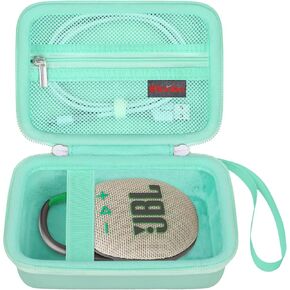 Elonbo Carrying Case ​for JBL Clip 4/5 Portable Mini Waterproof Dustproof Bluetooth Speaker, JBL Clip Speaker Travel Bag Storage Holder, Mesh Pocket Fits Charger, Black