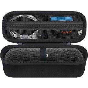 Canboc Carrying Case for Beats Pill Portable Bluetooth Speaker, Portable Bluetooth Speaker Box, Mesh Pocket fit USB Cable, Champagne Gold (Case Only)