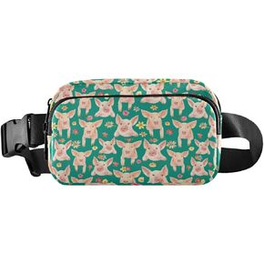 Fanny Pack Crossbody for Women & Men French Bulldog WaistPack with Adjustable Strap Pack Belt Bag Hip Bum Bag for Running Hiking Cycling Workout Traveling