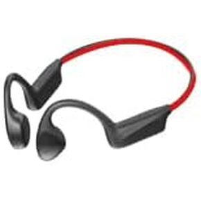 Bone Conduction Headphones, Sweatproof Sport Wireless Headphones for Running,Driving,Bluetooth 5.4 Open Ear Headphones, 10hrs Playtime Bone Earbuds with HD Mic Red