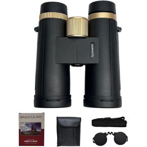 10×42 HD Binoculars for Adults with BAK4 Prism Hunting Binoculars for Outdoor Adventures Hunting Stargazing Traveling and Bird Watching